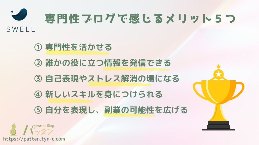 ブログメリット5つ