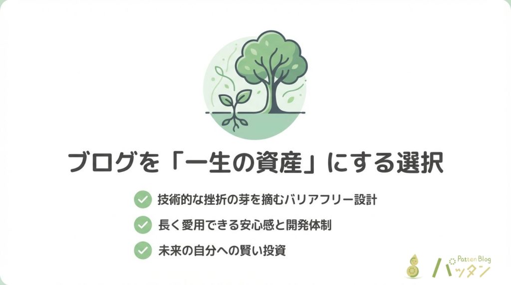 ブログを一生の資産にする選択